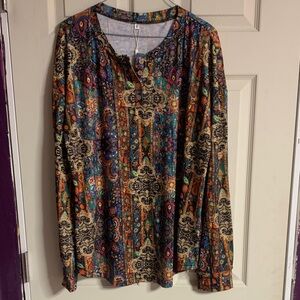Zeagoo Multicolor Paisley Blouse